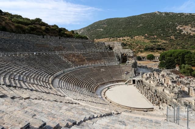 Great Theatre of Ephesus aerial view, Kusadasi shore excursion